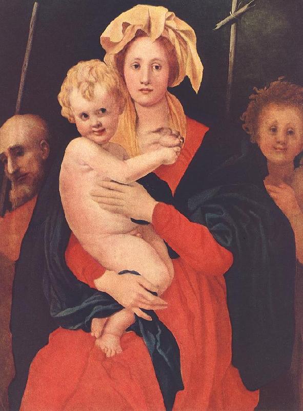 Pontormo, Jacopo Madonna and Child with St. Joseph and Saint John the Baptist Sweden oil painting art